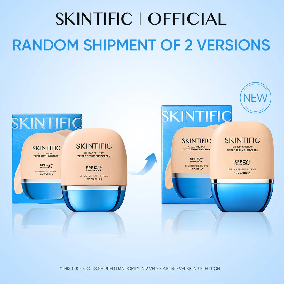 SKINTIFIC All Day Protect Tinted Serum Sunscreen SPF 50+ PA++++ - 1NC VANILLA