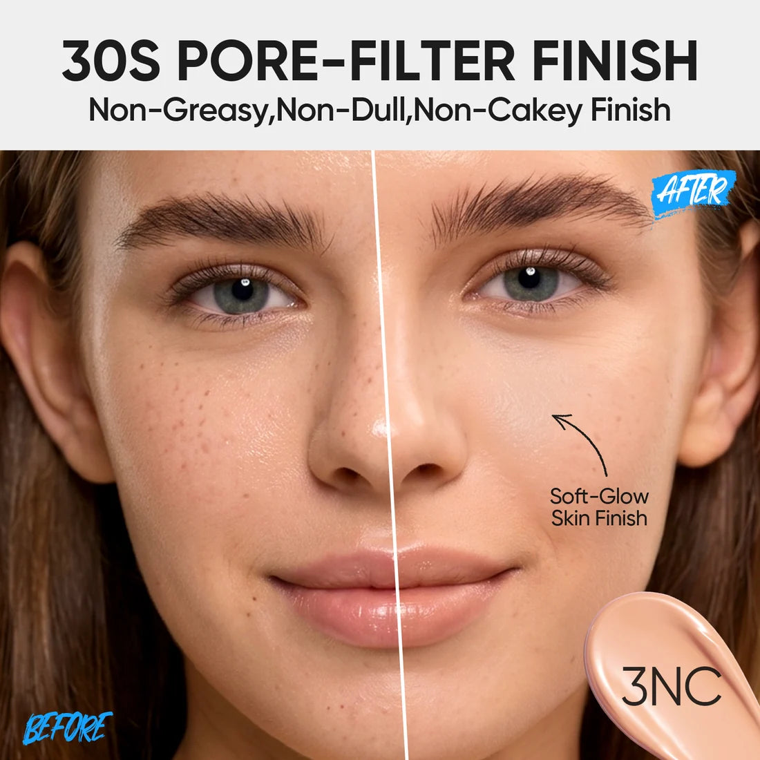 SKINTIFIC All Day Protect Tinted Serum Sunscreen SPF 50+ PA++++ - 3NC PETAL