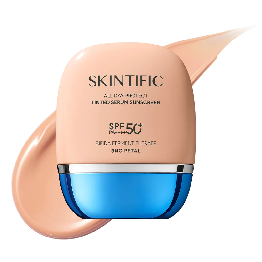 SKINTIFIC All Day Protect Tinted Serum Sunscreen SPF 50+ PA++++ - 3NC PETAL