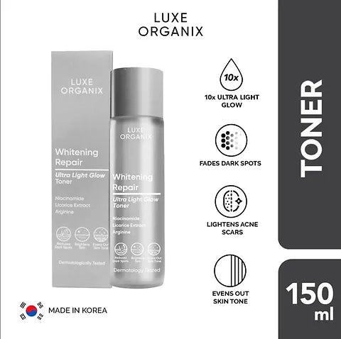 Luxe Organix Whitening Repair Ultra Light Glow Toner - 150ml – Perth ...