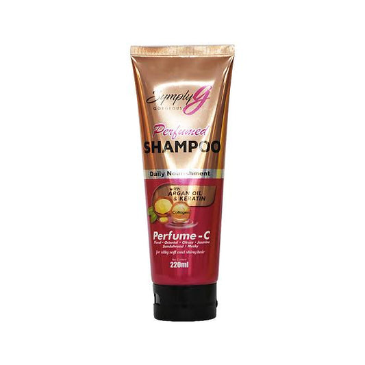 SYMPLY G Perfumed SHAMPOO with Argan Oil & keratin - C FLORAL ORIENTAL CITRUSY JASMINE SANDALWOOD MUSKY 220ml - Chanel Scent Inspired