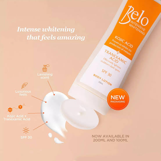 Belo Intensive Whitening Kojic Acid + Tranexamic Acid Spf 30 - 100ml