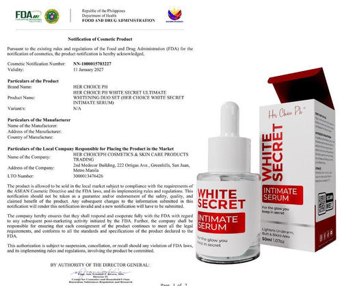 Her Choice Ph White Secret Intimate Serum 50ML