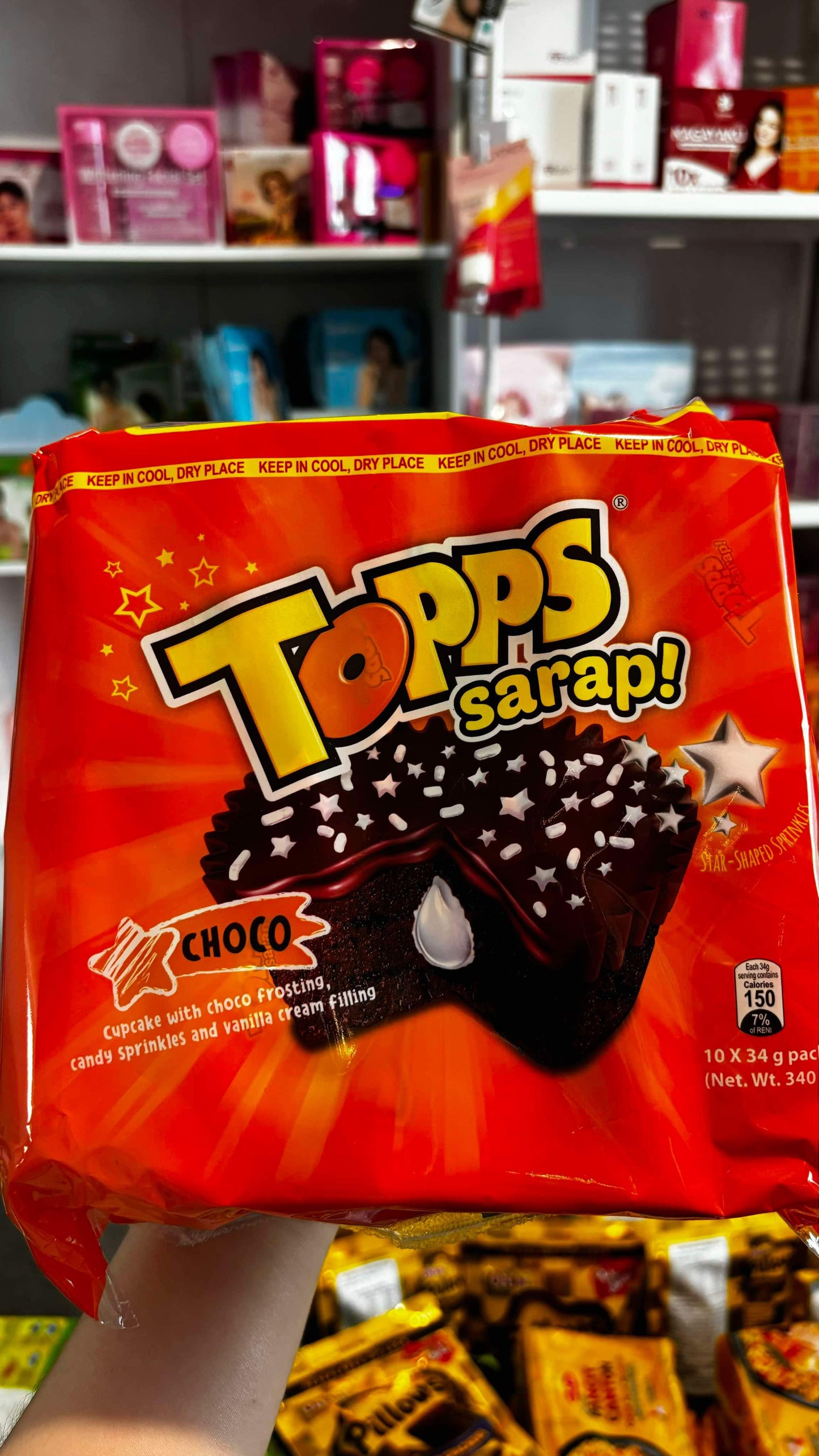 Cup Keyk Choco Topps Sarap 10x35g