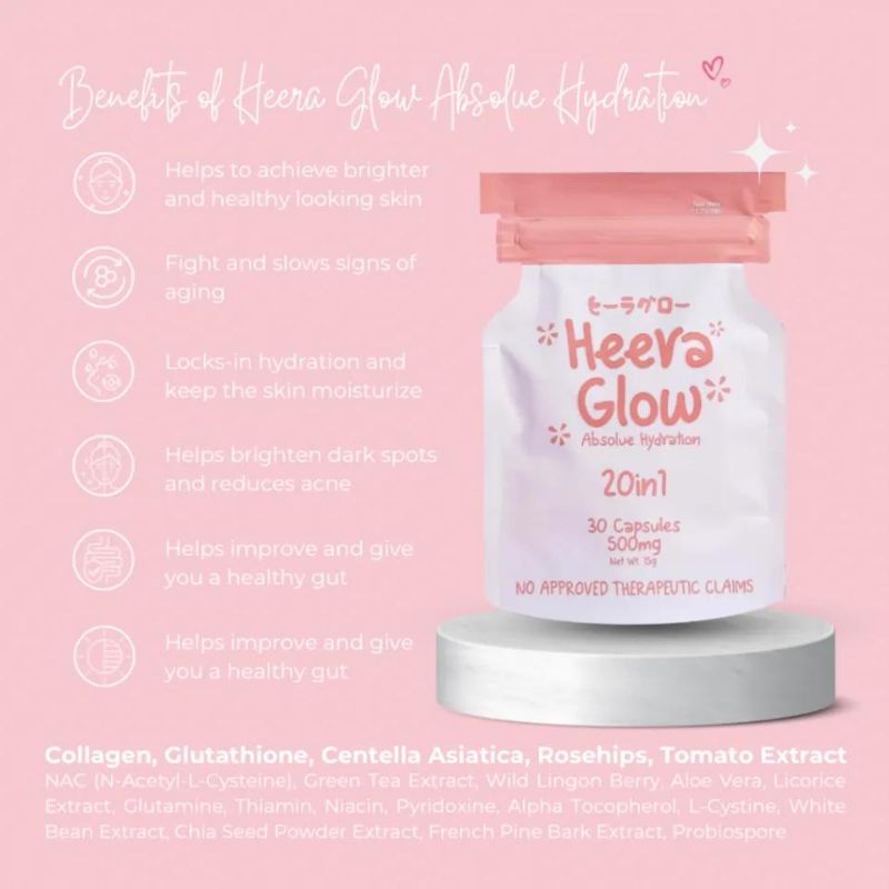 HEERA Glow Absolute Hydration 20 in 1 - 30 Capsules