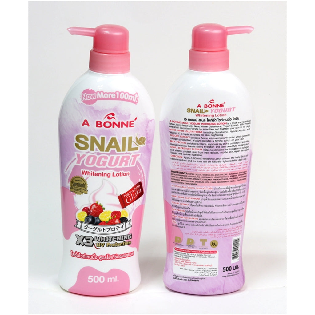 ABonne Snail Yogurt Whitening Lotion 500ml