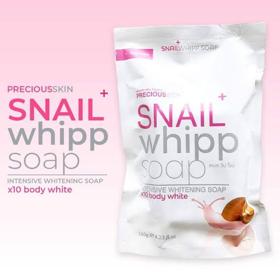 Precious Skin Thailand Snail White X10 Whipp Intensive Whitening Soap