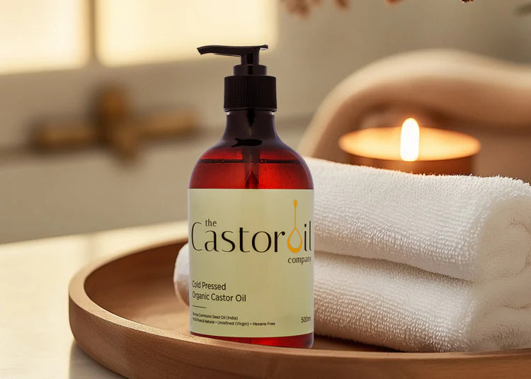 THE Castor Oil Company - ORGANIC Castor Oil Cold Pressed with PUMP - 500ml