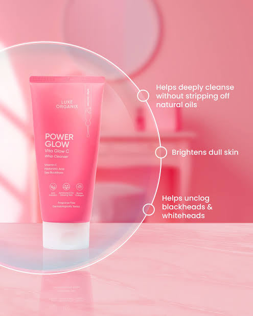 Luxe Organix Power Glow Creamy Whip Cleanser 150ml