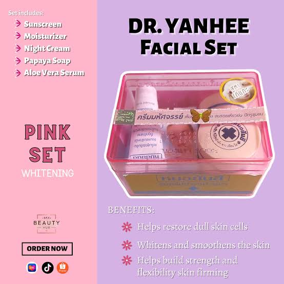 Dr Yanhee Placenta Facial Set (Whitening Pink)