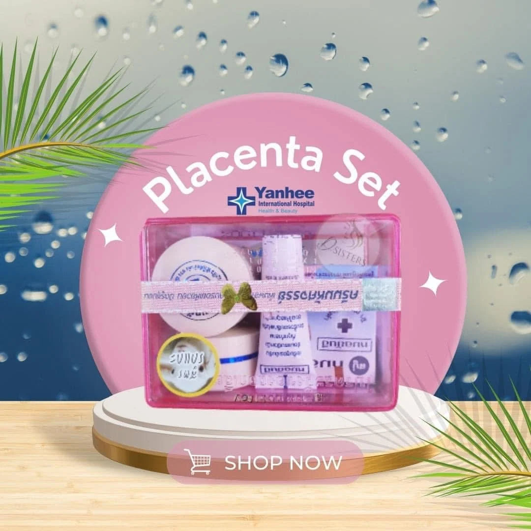 Dr Yanhee Placenta Facial Set (Whitening Pink)