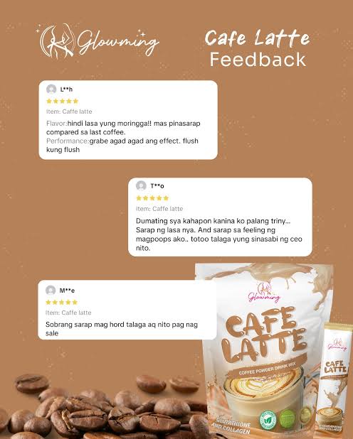 Glowming Cafe Latte by Cris Cosmetics (CC GLAM) 20g x 10 Sachets