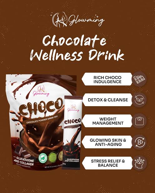 Glowming Choco by Cris Cosmetics (CC GLAM) 20g x 10 Sachets