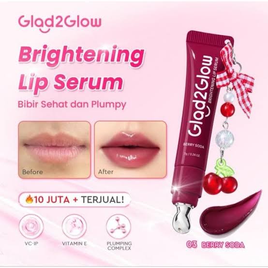 Glad2Glow Brightening Charm Lip Serum 04 Pearl Sparkle (CLEAR)