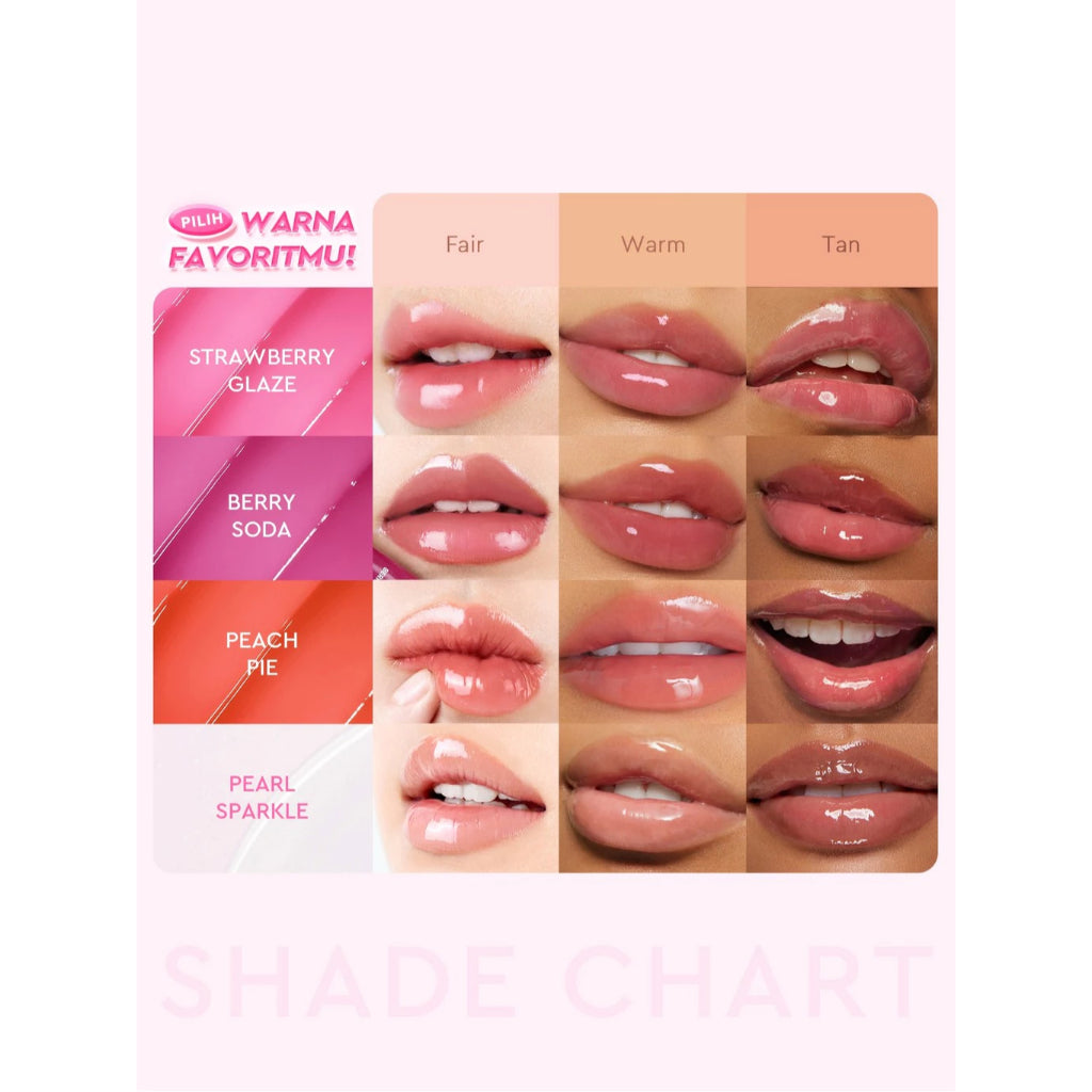 Glad2Glow Brightening Charm Lip Serum 04 Pearl Sparkle (CLEAR)