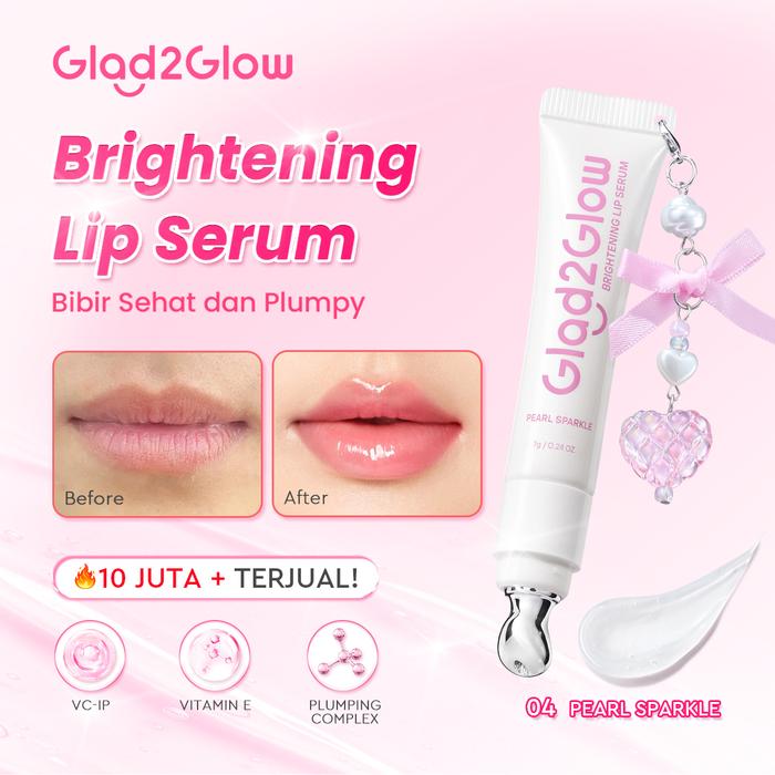 Glad2Glow Brightening Charm Lip Serum 04 Pearl Sparkle (CLEAR)