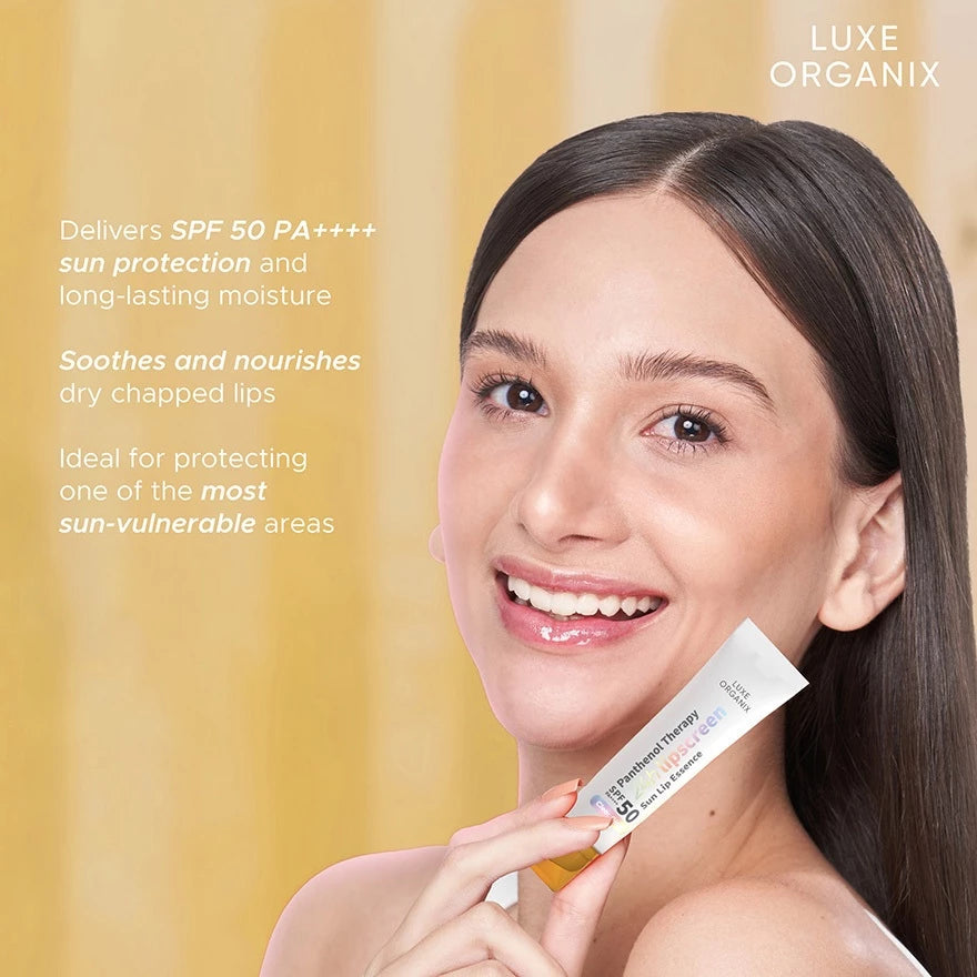LUXE ORGANIX Panthenol Therapy 24H Lipscreen Sun Lip Essence SPF 50+ PA++++ 10g