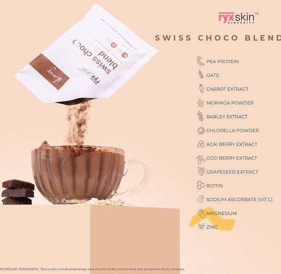 Ryx Skin Swiss Choco Blend Drink - 10 Sachets