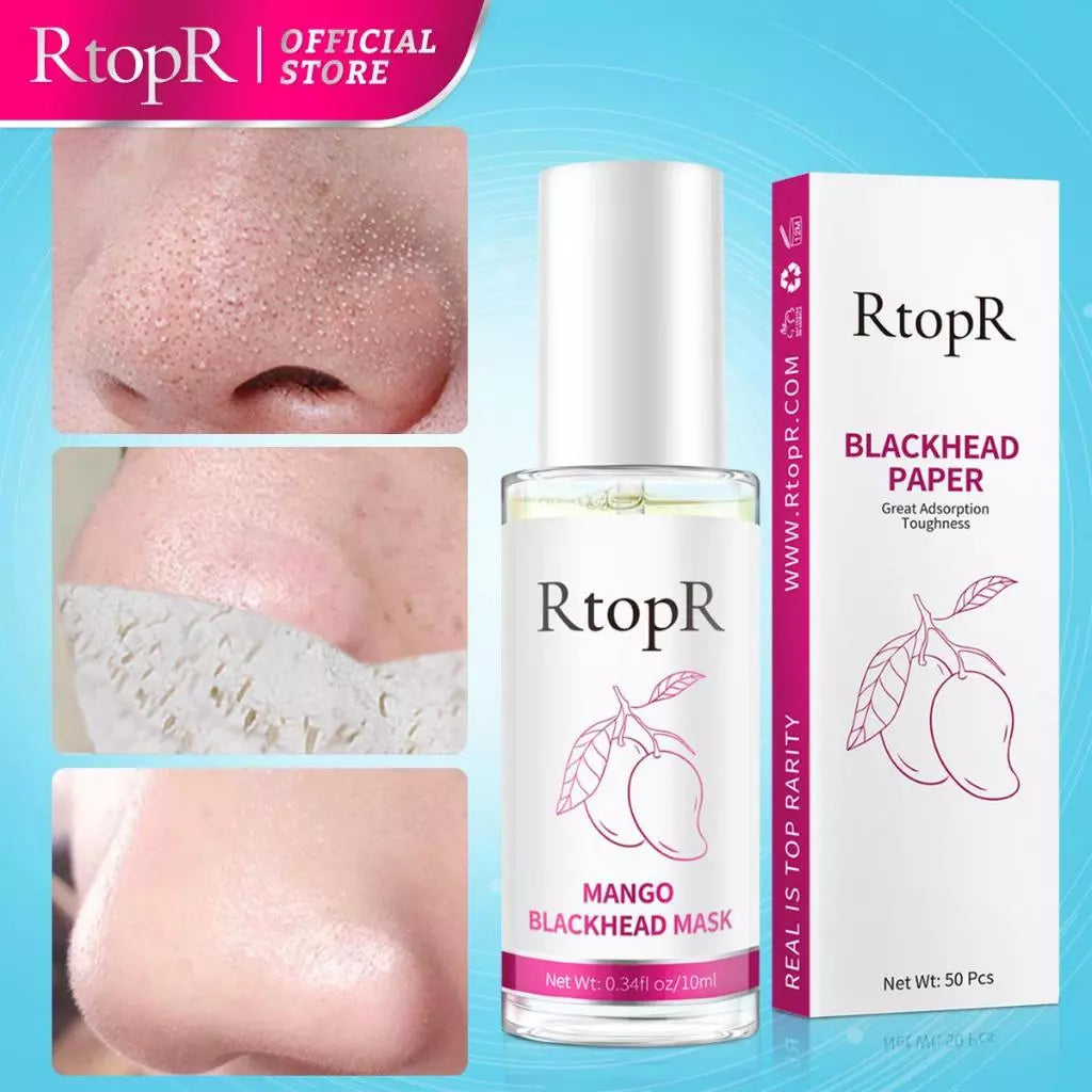 RtopR Mango Blackhead Mask Strong Pell Off Blackhead Remover Mask Nose Mask Deep Cleansing for Face & Nose