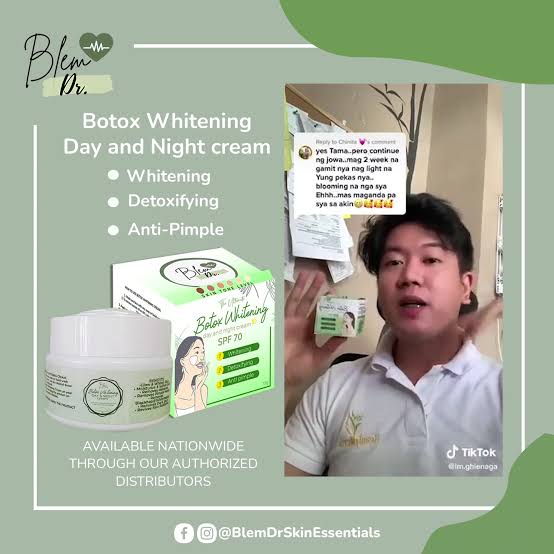Blem Dr. The Ultimate Botox Whitening Day and Night Cream SPF70 15g