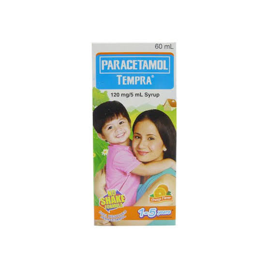 Tempra Paracetamol for Age 1-5 years old) (Orange) - 60ml