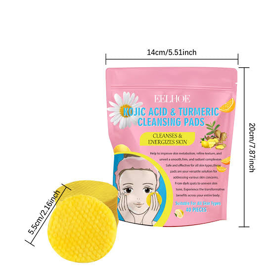 EELHOE Turmeric Kojic Acid Cleansing Pads