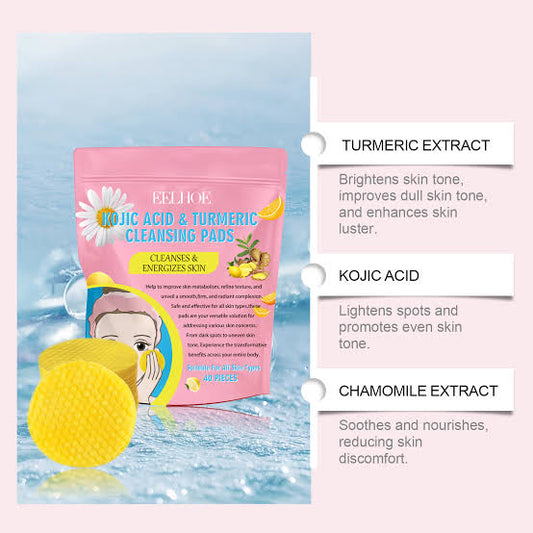 EELHOE Turmeric Kojic Acid Cleansing Pads