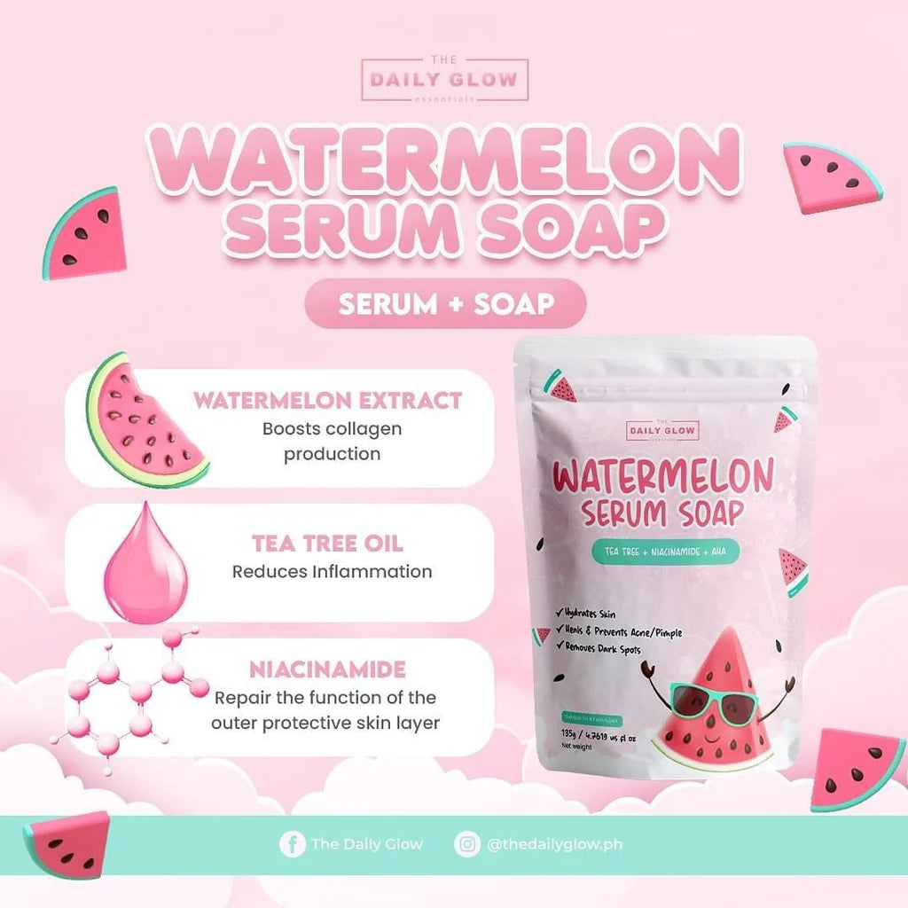 The Daily Glow Essentials Watermelon Serum Soap - 135g