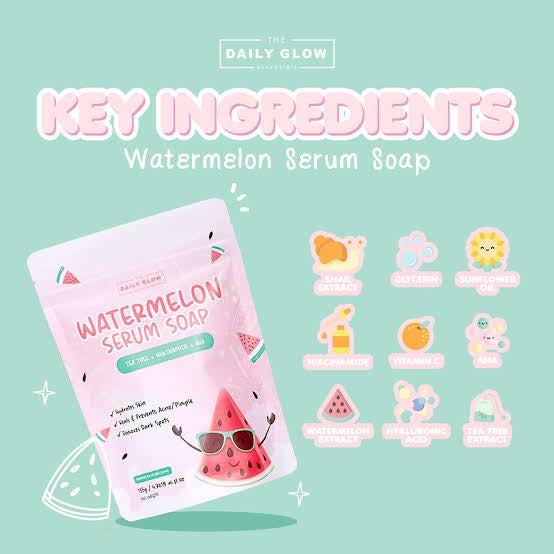 The Daily Glow Essentials Watermelon Serum Soap - 135g