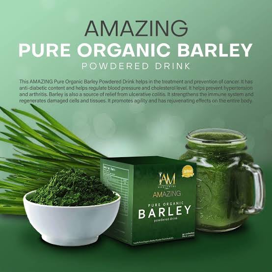 I Amazing Pure Organic Barley Powdered Drink