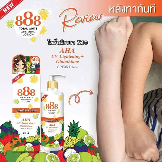 888 Total White Whitening Lotion