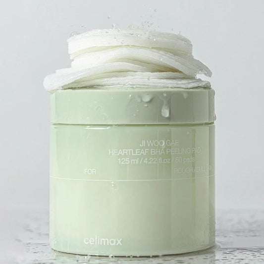 CELIMAX JI WOO GAE HEARTLEAF BHA PEELING PAD 60 Pads