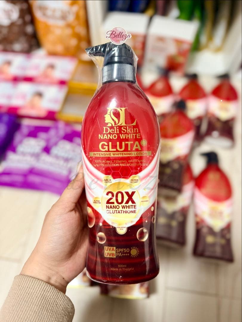 Deli Skin Nano White GLUTA Intensive Whitening Lotion SPF 50 - 500 ml