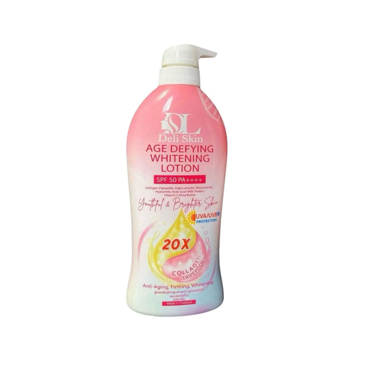 Deli Skin Age Defying Whitening Lotion SPF 50 PA ++  - 20x Collagen  Tripeptide 500ml