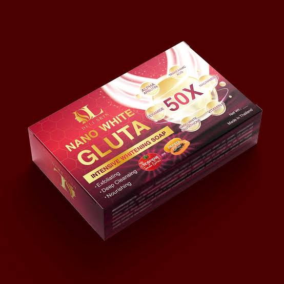 DELI NANO WHITE GLUTA 50X SOAP 90G