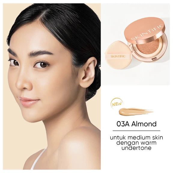 SKINTIFIC Cover All Perfect Cushion  - 03A ALMOND
