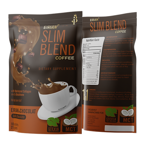 EIRIAN SLIM BLEND COFFEE - Le Chocolat (DARK CHOCOLATE) - 21gx10