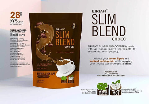 EIRIAN SLIM BLEND COFFEE - Le Chocolat (DARK CHOCOLATE) - 21gx10