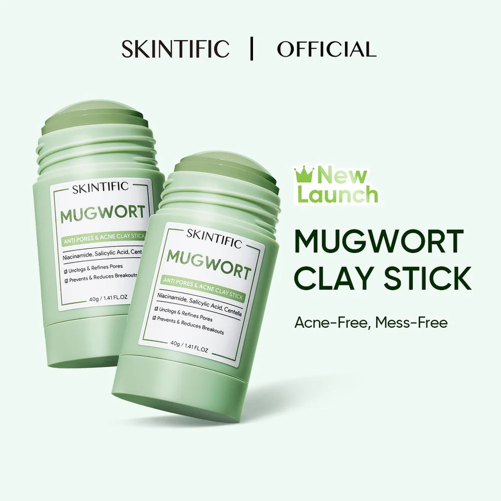 SKINTIFIC Mugwort Acne Clay Mask Stick 40G