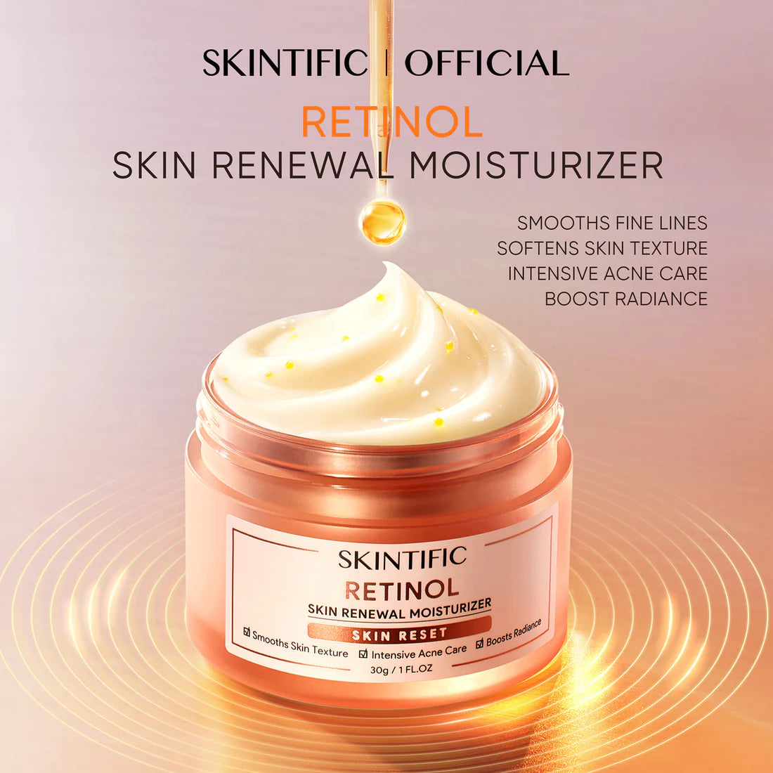 SKINTIFIC Retinol Skin Renewal Moisturizer 30g