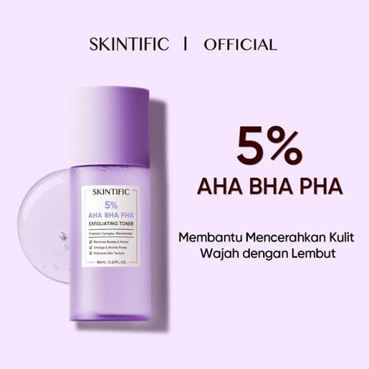 SKINTIFIC - 5% AHA BHA PHA EXFOLIATING TONER