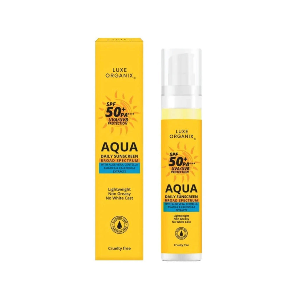 Luxe Organix Aqua Daily Sunscreen SPF50+ PA*** UVA/UVB Protection 50ml