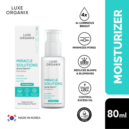 Luxe Organix Miracle Solutions Acne Dermatologist Emulsion - 80ml