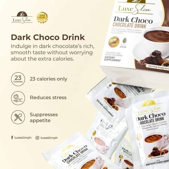 Luxe Slim Dark Choco 500g - HALF KG Tub
