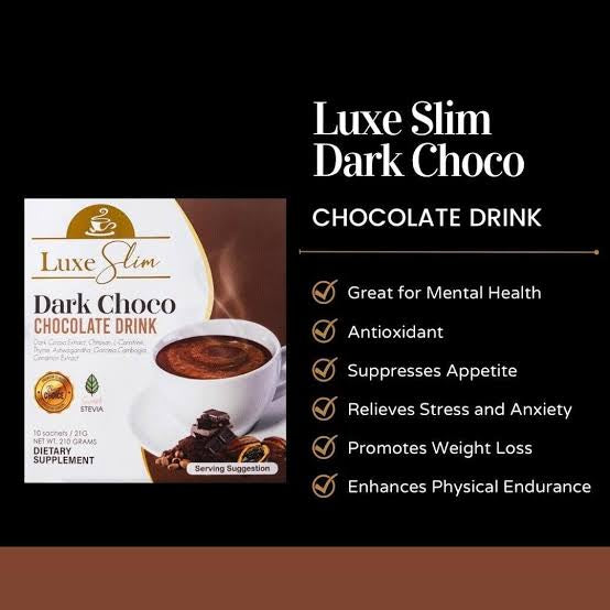 Luxe Slim Dark Choco 500g - HALF KG Tub