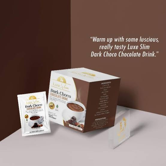 Luxe Slim Dark Choco 500g - HALF KG Tub