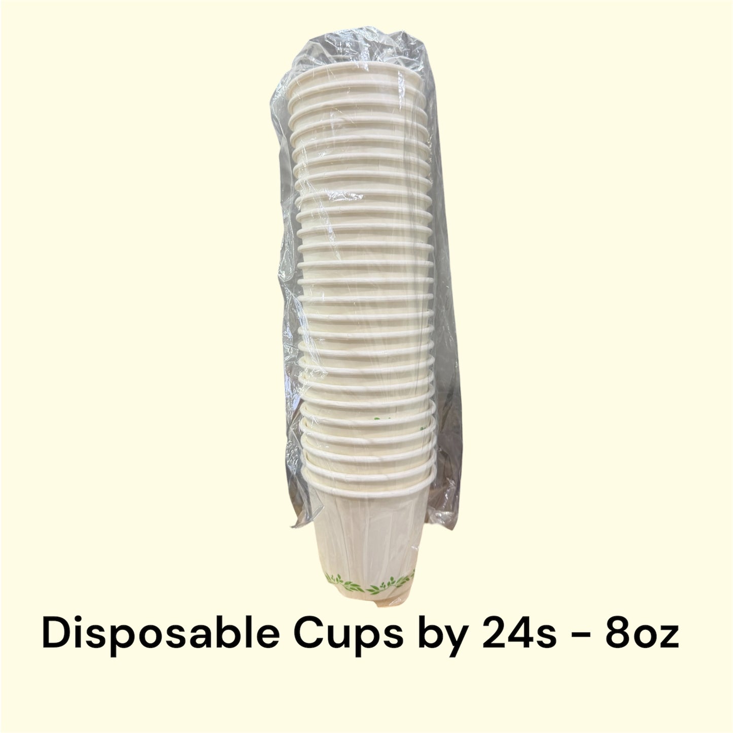 DISPOSABLE Cups 8oz by 25s