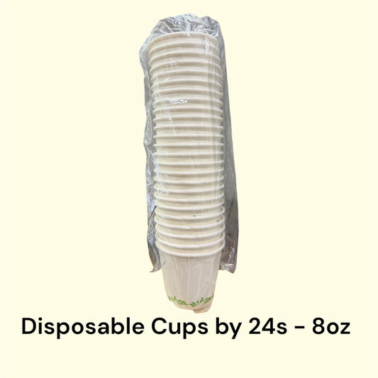 DISPOSABLE Cups 8oz by 25s