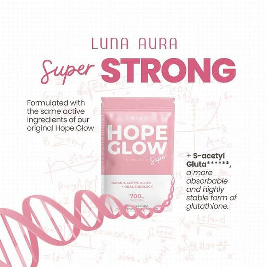 Luna Aura Hope Glow Super Glutathione 60 Capsules