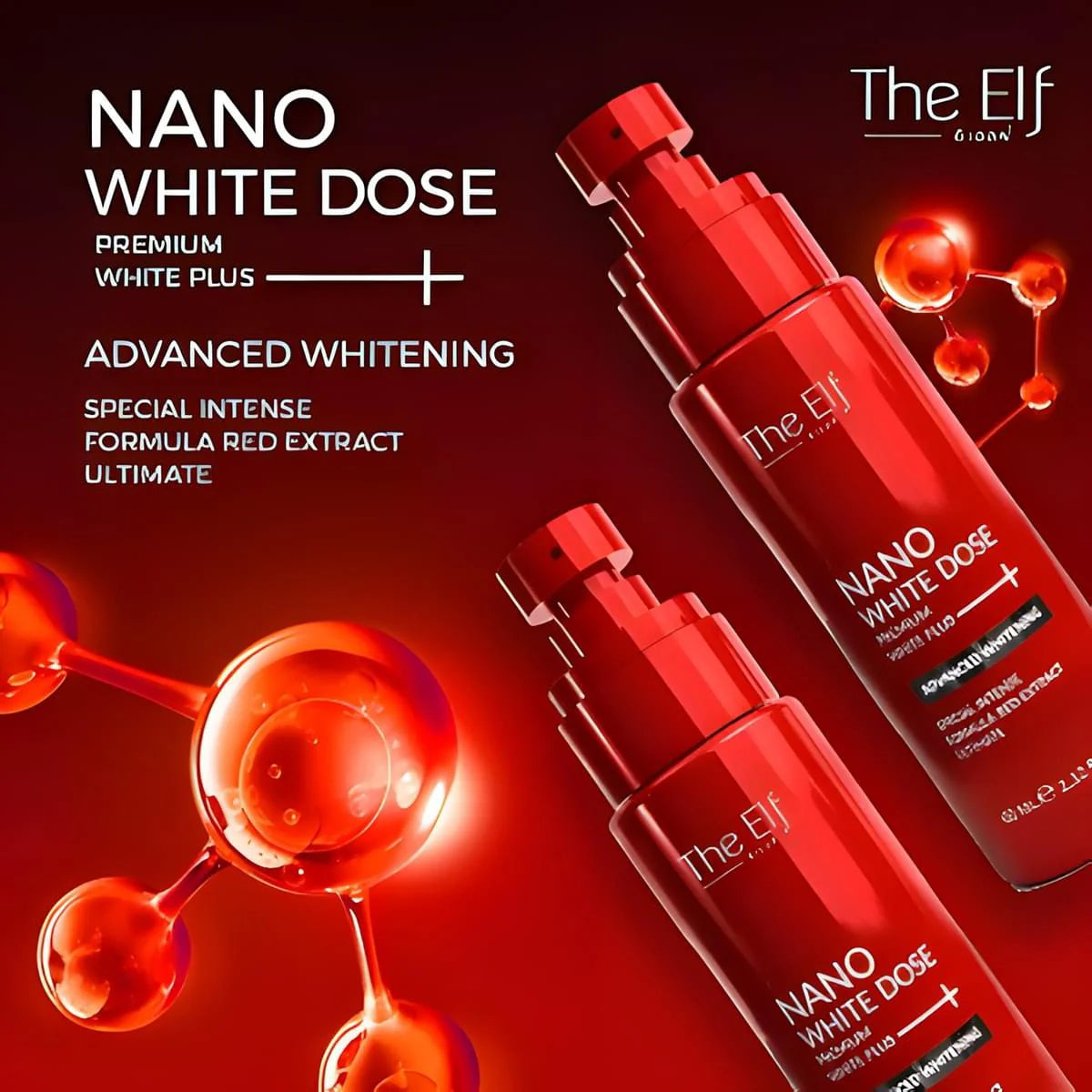 The Elf Nano White Dose Premium White Plus Advanced Whitening Body Serum 60ml (Red Elf)